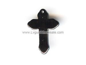 Hematite Charms Cross